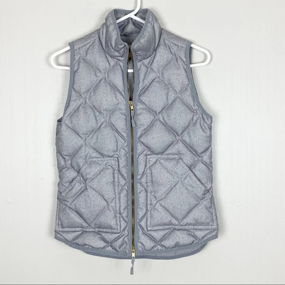 J CREW Factory Sz XXS Textured Quilted Puffer‎ Vest